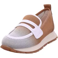 Hispanitas Slipper in Braun Weiß 39