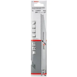 Bosch Säbelsägeblatt S 2345 X, Progressor for Wood, 5er-Pack