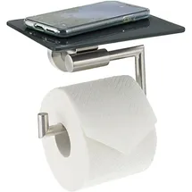 bremermann Toilettenpapierhalter Grau, Metall, 17x13.4x13.5 cm Badaccessoires