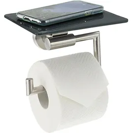 bremermann Toilettenpapierhalter Grau, Metall, 17x13.4x13.5 cm Badaccessoires