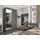 masseno Schwebetürenschrank MIRELLA 120 x 216 x 61 cm Grau