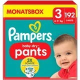 Pampers Pampers® Windeln baby-dryTM Monatsbox Größe Gr.3 (6-11 kg) für Babys und Kleinkinder, 192 St.