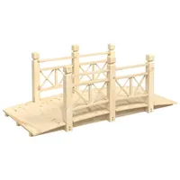 vidaXL Gartenbrücke 150 x 67 x 56 cm Beige