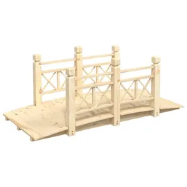 vidaXL Gartenbrücke 150 x 67 x 56 cm Beige