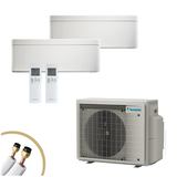 DAIKIN Stylish Klimaanlage FTXA20CW+FTXA35CW | 2 kW+ 3,4 kW | 2x5m Leitung