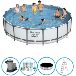 Bestway Pool Steel Pro MAX - Poolpaket - 549x122 cm EINHEITSGRÖSSE