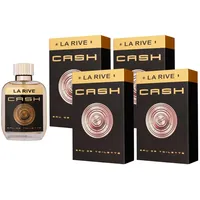 La Rive Cash for Men 4 x 100 ml Eau de Toilette EDT Set