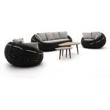 + 10 % Kassenrabatt | Apple Bee Cocoon/ROUGH-K Sessel-Sofa Lounge-Set 5-teilig