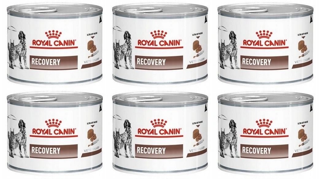 ROYAL CANIN Vet dog cat recovery 6 x 195 g Diät-Alleinfuttermittel für ausgewachsene Hunde und ausgewachsene Katzen