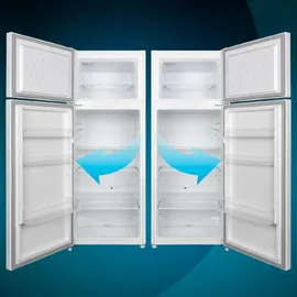 Cecotec Bolero CoolMarket Combi 262 Kühl-Gefrierkombination (262 l, 1760 mm hoch, Weiß)