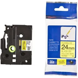 Brother TZe FX651 - Flexitape - Schwarz auf Gelb - Rolle (2,4 cm) - 1 Rolle(n) - für P-Touch PT-2420, 2430, 2460, 2470,