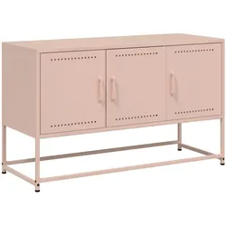 vidaXL TV-Schrank Rosa 100,5x39x60,5 cm Stahl