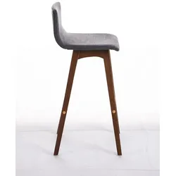 CLP Barhocker Taunus Stoff walnuss/hellgrau