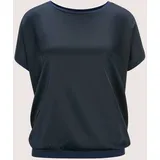 Madeleine Blusenshirt Glänzendes Oberteil Blau 42
