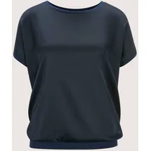 Madeleine Blusenshirt Glänzendes Oberteil Blau 42