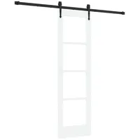 vidaXL Schiebetür rechts 61 x 198,5 cm Weiß