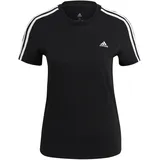 adidas Essentials 3-Streifen T-Shirt Damen black/white XXL