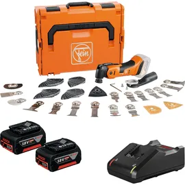 Fein Akku-MULTIMASTER AMM 700 MAX TOP AS / 2x 4,0 Ah Akku + Ladegerät in L-Boxx