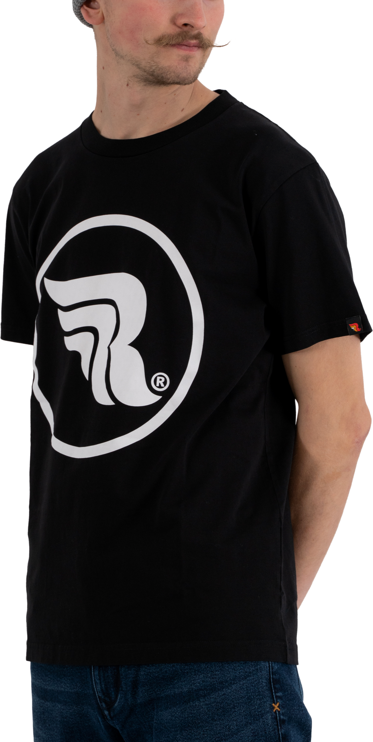 Riding Culture RC5002 Circle, t-shirt - Noir/Blanc - L