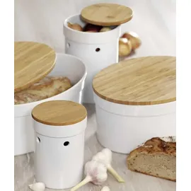 Kela Salena Brotkasten Keramik Weiß