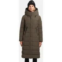 Khujo Damen, Langer Wintermantel Warmer Steppmantel mit Kapuze Sensy-YM