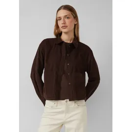 s.Oliver Verkürzte Feincord-Bluse mit aufgesetzten Taschen - 44