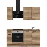 Nobilia Küchenzeile Structura II 180 cm braun