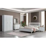 JV Möbel Schlafzimmer Set 5tlg  Weiß