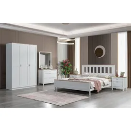 JV Möbel Schlafzimmer Set 5tlg  Weiß