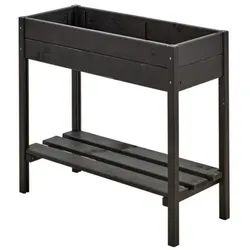 PLUS Pflanzkasten auf Beine - 79 cm - Schwarz