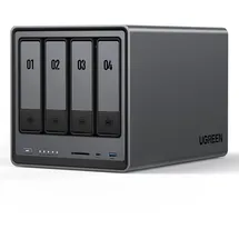 UGREEN NASync DXP4800 NAS (Diskless) 2,5 Zoll Anzahl Festplattenschächte: 4 Gray}
