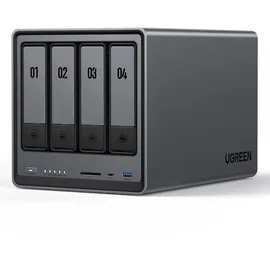 UGREEN NASync DXP4800 NAS (Diskless) 2,5 Zoll Anzahl Festplattenschächte: 4 Gray}