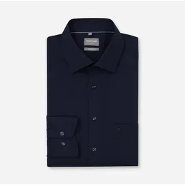 Olymp "OLYMP Luxor, comfort fit, New Kent", Herren, Gr. 42, Normaler Arm, marine, 100% Baumwolle, Hemden