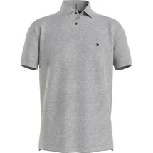 Tommy Hilfiger Herren Poloshirt Kurzarm 1985 Regular Fit, Grau (Medium Grey Heather), XL