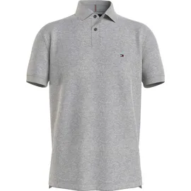 Tommy Hilfiger Herren Poloshirt Kurzarm 1985 Regular Fit, Grau (Medium Grey Heather), XL