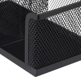 Relaxdays Schreibtisch-Organizer Metall 18,5 x 9,5 x 10,0 cm Schwarz 3 St.