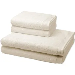 Möve Superwuschel Handtuch-Set (4-teilig) Nature Silber