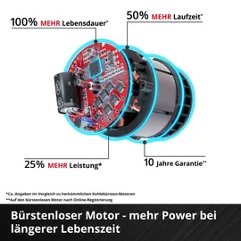 Einhell TP-HD 18/22 D Li BL - Solo SDS-Plus Akku-Bohrhammer ohne Akku + Transportkoffer