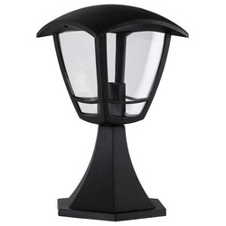 Pollerleuchte Classic Curved IP44 280mm max. 12W 230V Klar Schwarz E27 Kunststoff