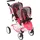 Bayer Chic 2000 Twinny 691‐47 • Zwillingspuppenwagen Butterfly Koralle • Buggy
