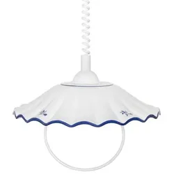CERAMICHE BORSO Pendelleuchte mit blauen Verzierungen