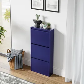[en.casa] Sokndal 50 x 104 x 15 cm Nachtblau / blau