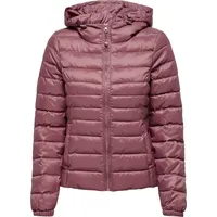 Only Damen Steppjacke ONLTAHOE HOOD JACKET Rosa Braun 15156569 XS