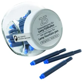 Pelikan Tintenpatronen für Lamy 25 Stück im Glas