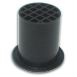 HQ-Power Bassreflexrohr, für Lautsprechergehäuse, mit Schutzgitter, Ø 50 x 51 mm, Kunststoff, Schwarz