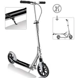 Globber Scooter NL 205 Deluxe Tretroller, Silber, Metall, 95x50 cm, Outdoor Spielzeug, Kinderfahrzeuge