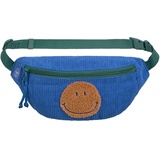 Lässig Kinder Bauchtasche Umhängetasche mit verstellbarem Gurt/Mini Bum Bag Cord Little Smile Blue