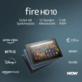 Amazon Fire HD 10 2021 10.1" 32 GB Wi-Fi mit Werbung schwarz