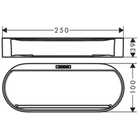Hansgrohe WallStoris Ablagekorb, 27913670, Accessoires, Mattweiß,