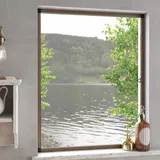 vidaXL Insektenschutz für Fenster 130 x 150 cm Braun